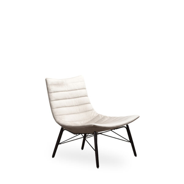 Loungesessel Mod. LUC gesteppt, 4-Fuß Holz – Bild 3