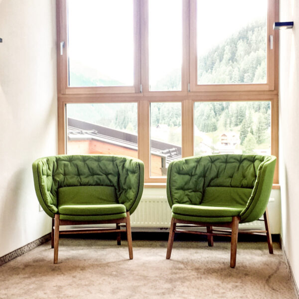 Sessel Lounge Mod. CLEO nieder + Steppkissen – Bild 4